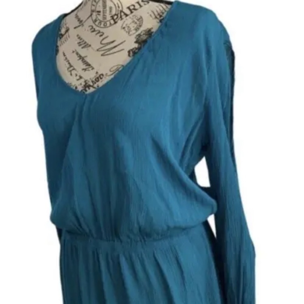 Soluna Solaris tunic teal split-sleeve swimsuit cover up - Picture 11 of 11